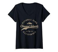 Women's Channel Islands National Park | California | Travel & 80s V-Neck T-Shirt