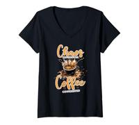 Women's Chaos Coordinator Coffee Compensated V-Neck T-Shirt