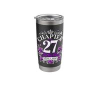 Womens Chapter 27 Fabulous Since 1998 27th Birthday Design Stainless Steel Insulated Tumbler