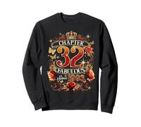 Womens Chapter 32 Fabulous EST 1993 Red Roses 32nd Birthday Sweatshirt