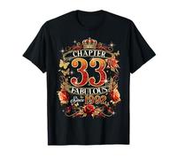 Womens Chapter 33 Fabulous EST 1992 Red Roses 33rd Birthday T-Shirt