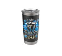 Womens Chapter 37 Fabulous Since 1988 37th Birthday Design Stainless Steel Insulated Tumbler