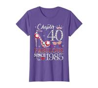 Women's Chapter 40 Fabulous Since 1985 40th Birthday Queen T-Shirt