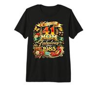 Womens Chapter 41 Mom Fabulous Since 1985 41st Birthday Premium T-Shirt