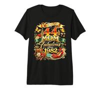 Womens Chapter 44 Mom Fabulous Since 1982 44th Birthday Premium T-Shirt