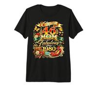 Womens Chapter 46 Mom Fabulous Since 1980 46th Birthday Premium T-Shirt