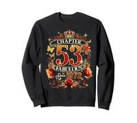 Womens Chapter 53 Fabulous EST 1972 Red Roses 53rd Birthday Sweatshirt