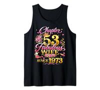 Womens Chapter 53 Fabulous Since 1973 53rd Birthday Wife Tank Top