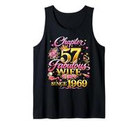 Womens Chapter 57 Fabulous Since 1969 57th Birthday Wife Tank Top
