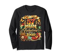 Womens Chapter 57 Mom Fabulous Since 1969 57th Birthday Long Sleeve T-Shirt