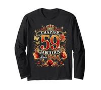 Womens Chapter 59 Fabulous EST 1966 Red Roses 59th Birthday Long Sleeve T-Shirt