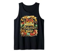 Womens Chapter 59 Mom Fabulous Since 1967 59th Birthday Tank Top