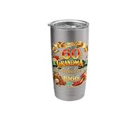 Womens Chapter 60 Fabulous Since 1966 60th Birthday Grandma Stainless Steel Insulated Tumbler