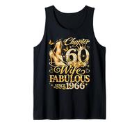 Womens Chapter 60 Fabulous Since 1966 60th Birthday Wife Tank Top