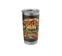 Womens Chapter 60 Mom Fabulous Since 1966 60th Birthday Stainless Steel Insulated Tumbler