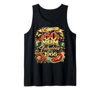 Womens Chapter 60 Mom Fabulous Since 1966 60th Birthday Tank Top