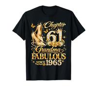 Womens Chapter 61 Fabulous Since 1965 61st Birthday Grandma T-Shirt