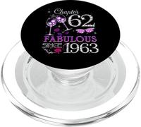 Women's Chapter 62 Fabulous Since 1963 62nd Birthday Queen PopSockets PopGrip for MagSafe
