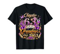 Womens Chapter 63 Fabulous Since 1963 63rd Birthday Grandma T-Shirt