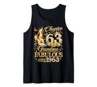 Womens Chapter 63 Fabulous Since 1963 63rd Birthday Grandma Tank Top