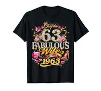Womens Chapter 63 Fabulous Since 1963 63rd Birthday Wife T-Shirt