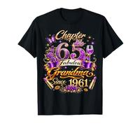 Womens Chapter 65 Fabulous Since 1961 65th Birthday Grandma T-Shirt