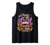 Womens Chapter 65 Fabulous Since 1961 65th Birthday Grandma Tank Top