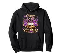 Womens Chapter 65 Fabulous Since 1961 65th Birthday Wife Pullover Hoodie