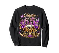 Womens Chapter 65 Fabulous Since 1961 65th Birthday Wife Sweatshirt