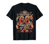 Womens Chapter 66 Fabulous EST 1959 Red Roses 66th Birthday T-Shirt