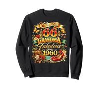 Womens Chapter 66 Fabulous Since 1960 66th Birthday Grandma Sweatshirt