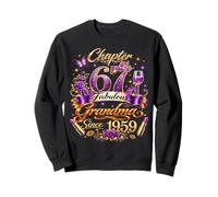 Womens Chapter 67 Fabulous Since 1959 67th Birthday Grandma Sweatshirt