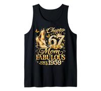 Womens Chapter 67 Mom Fabulous Since 1959 67th Birthday Tank Top