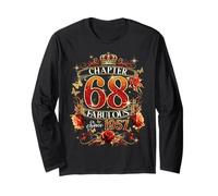 Womens Chapter 68 Fabulous EST 1957 Red Roses 68th Birthday Long Sleeve T-Shirt