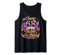 Womens Chapter 68 Fabulous Since 1958 68th Birthday Wife Tank Top