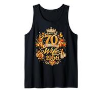 Womens Chapter 70 Fabulous Since 1956 70th Birthday Wife Tank Top