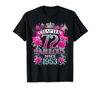 Womens Chapter 72 Fabulous Since 1953 72nd Birthday Design T-Shirt