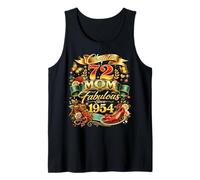 Womens Chapter 72 Mom Fabulous Since 1954 72nd Birthday Tank Top