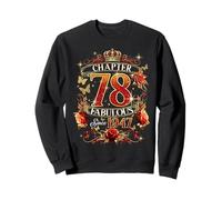 Womens Chapter 78 Fabulous EST 1947 Red Roses 78th Birthday Sweatshirt