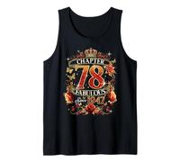 Womens Chapter 78 Fabulous EST 1947 Red Roses 78th Birthday Tank Top