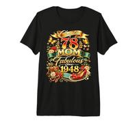 Womens Chapter 78 Mom Fabulous Since 1948 78th Birthday Premium T-Shirt