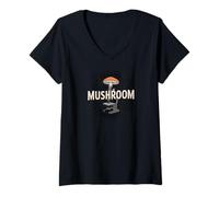Women's Chapter Mushroom Comrades Mycology Forager Community Lover V-Neck T-Shirt