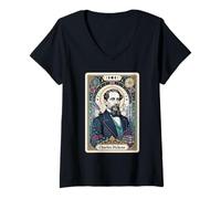 Women's Charles Dickens Literature V-Neck T-Shirt