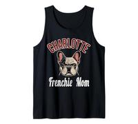 Womens Charlotte Frenchie Mom French Bulldog NC Dog Lover Tank Top
