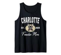 Womens Charlotte Frenchie Mom French Bulldog NC Dog Lover Tank Top