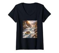 Women's Chasing The Golden Rapids V-Neck T-Shirt