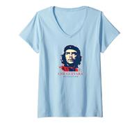Womens Che Guevara Revolution Rebel Guerrilla Freedom Gift V-Neck T-Shirt