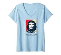 Womens Che Guevara Revolution Rebel Guerrilla Freedom Gift V-Neck T-Shirt