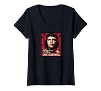 Women's Che Guevara Revolutionary Freedom Icon V-Neck T-Shirt