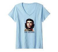Women's Che Guevara Shirt Rebel Cuban Shirt Guerrilla Revolution V-Neck T-Shirt